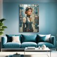 thumbnail image 1 of The Clockwork Woman Engineer Canvas Print – Steampunk Inventor Art, Industrial Retro Wall Decor, 1 of 7