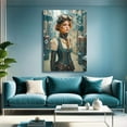 thumbnail image 1 of The Clockwork Woman Engineer Canvas Print – Steampunk Inventor Art, Industrial Retro Wall Decor, 1 of 7
