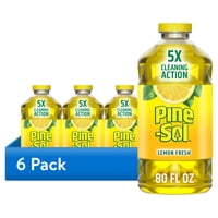 6-Pack 80 Oz Pine-Sol Multi-Surface Cleaner, Lemon Fresh only