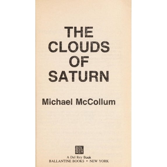 Pre-Owned The Clouds of Saturn (Paperback) 0345364120 9780345364128