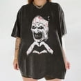 thumbnail image 1 of The Clown Terrifier Shirt, Scary Horror Clown Shirt, Creepy Heart Hands Tee, Spooky Slasher Fan Gift Unisex, Halloween Horror Movie, 1 of 4