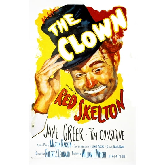 The Clown Us Poster Art Red Skelton 1953 Movie Poster Masterprint (24 x 36)