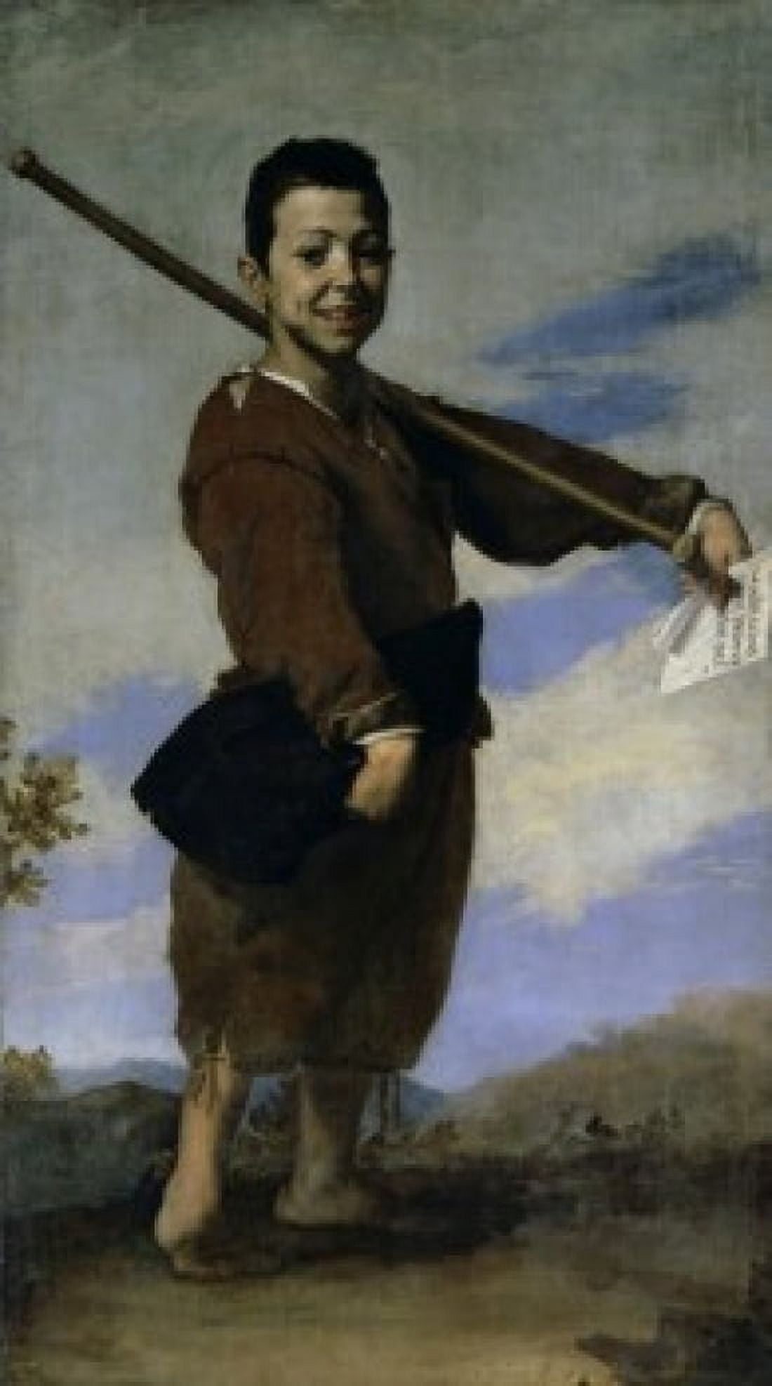 The Club-Footed Boy Jusepe de Ribera (1591-1652 Spanish) Oil on canvas Musee du Louvre Paris Canvas Art - Jusepe de Ribera (18 x 24)
