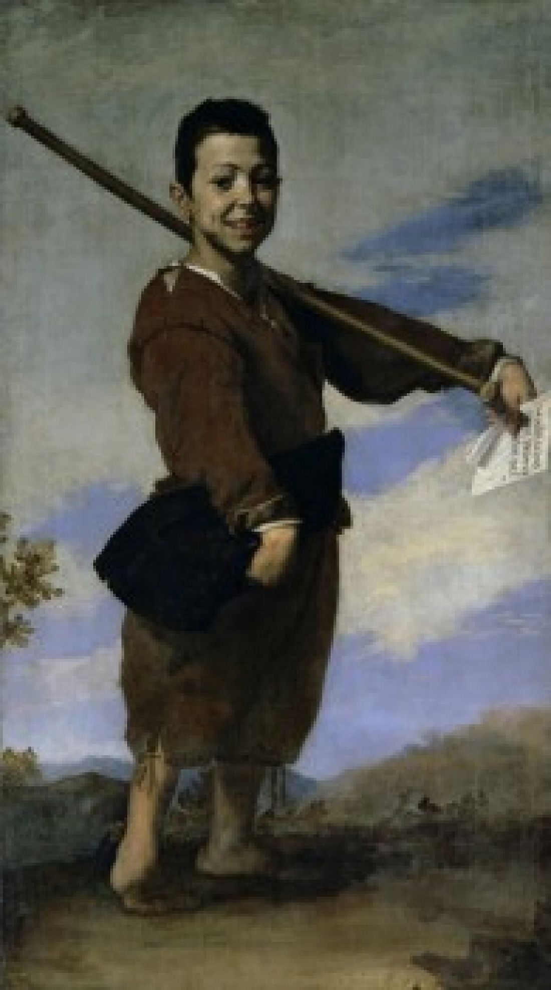 The Club-Footed Boy Jusepe de Ribera (1591-1652 Spanish) Oil on canvas Musee du Louvre Paris Canvas Art - Jusepe de Ribera (24 x 36)