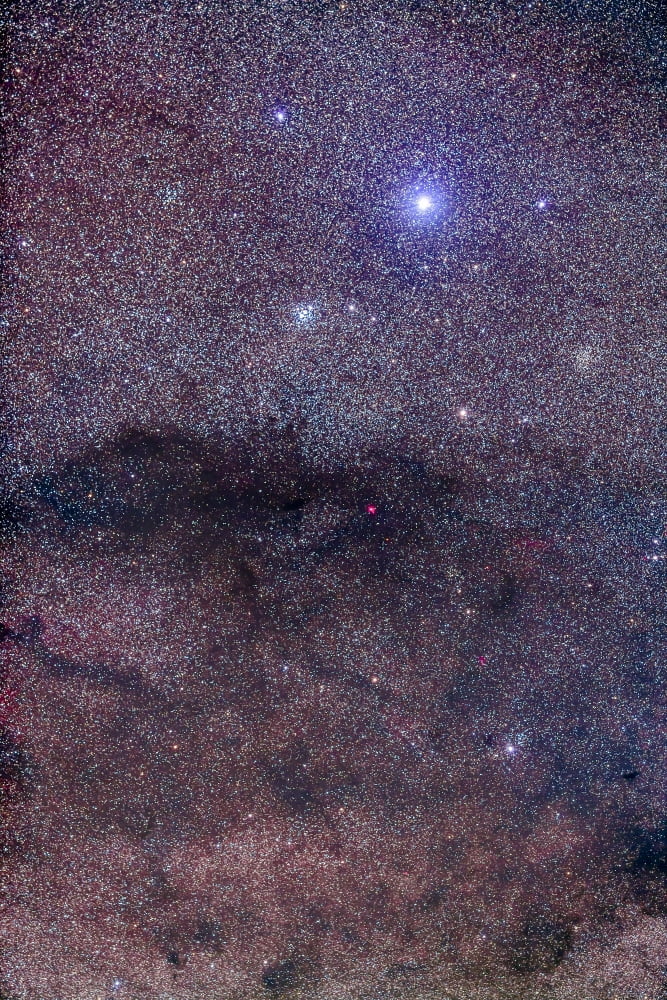 The Coalsack and Jewel Box Cluster in the Southern Cross Canvas Art - Alan DyerStocktrek Images (23 x 34)