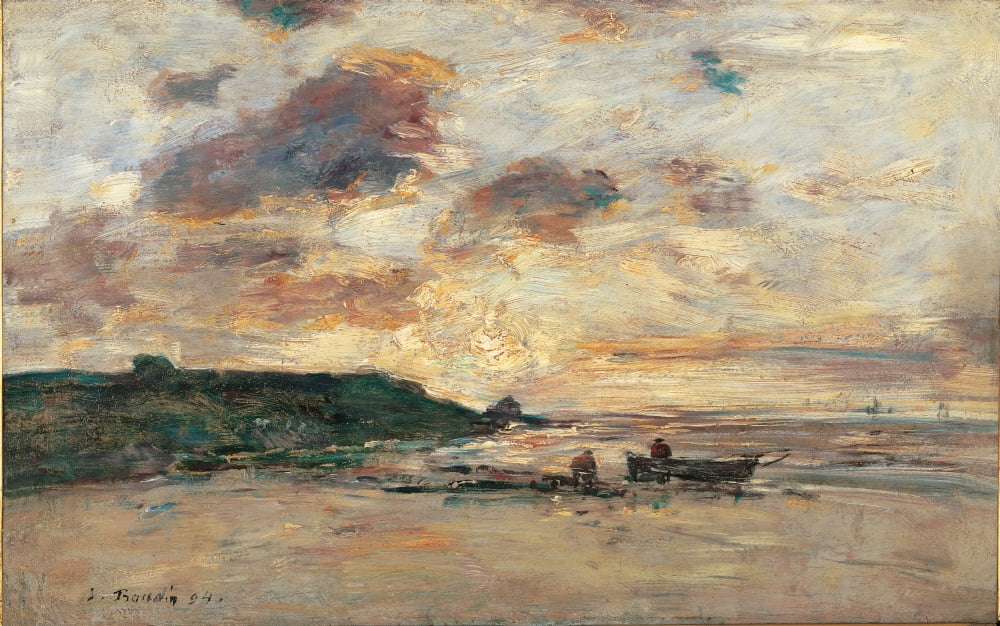 The Coast At Trouville Canvas Art - (36 x 24)