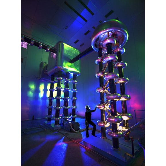 The Cockcroft Walton High-Energy Accelerator Generates A Proton Beam To Power The Tevatron Particle Accelerators (