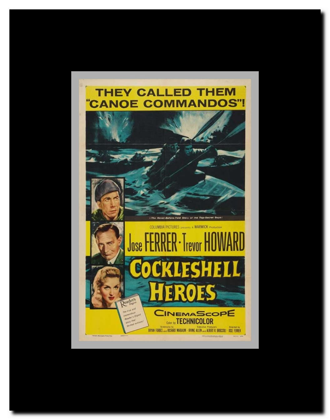 The Cockleshell Heroes Framed Movie Poster
