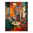 thumbnail image 1 of The Cocktail Party Modern Colourful Abstract Kitsch Large Wall Art Poster Print Thick Paper 18X24 Inch, 1 of 3