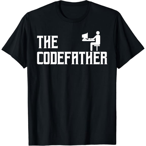 The Codefather Coding Coder Developer Computer Nerd T-Shirt