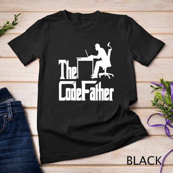 The Codefather Programmer Coder Developer Software Geek T-Shirt