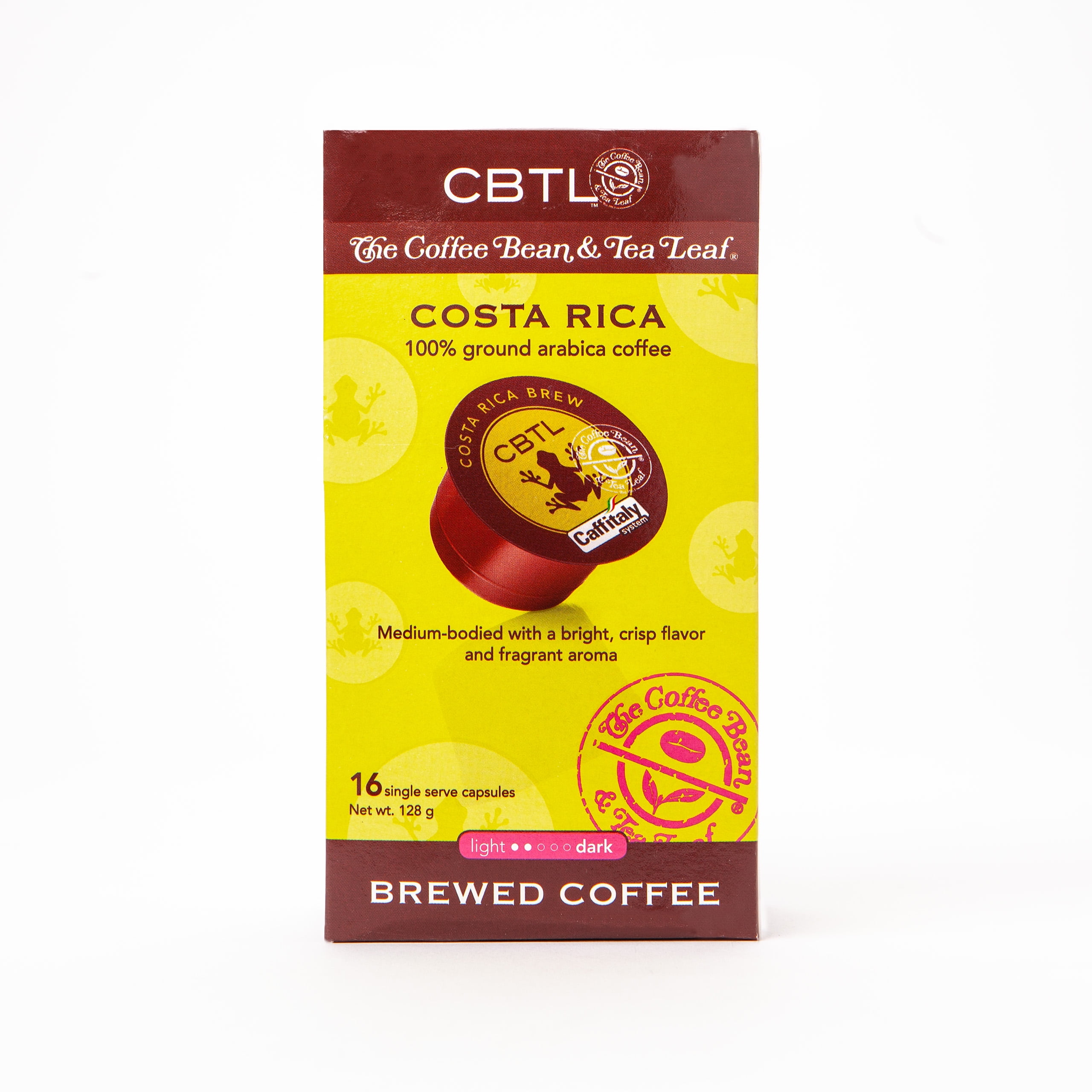 The Coffee Bean & Tea Leaf Costa Rica Brew Medium Roast Single Serve