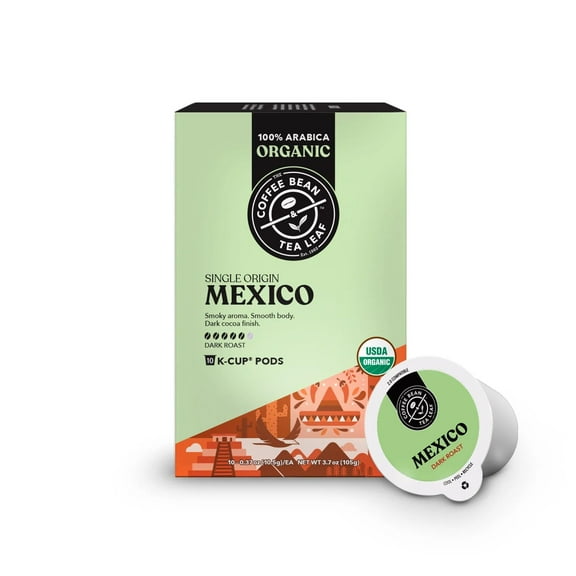 The Coffee Bean & Tea Leaf Mexico Organic Single Origin Coffee K-Cups (Dark Roast, 10ct)
