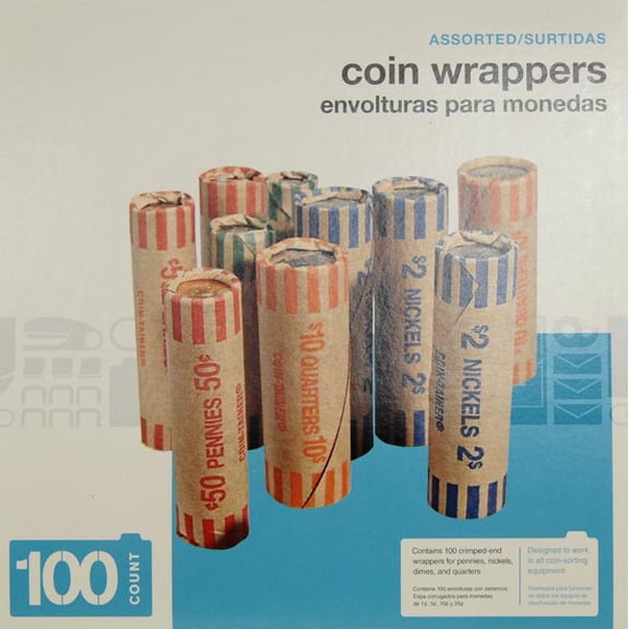 The Coin Tainer Co Coin Wrap Frmd Asst