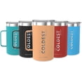 thumbnail image 1 of The Coldest Coffee Mug - Stainless Steel Super Insulated Travel Mug for Hot & Cold Drinks, Best for Tea, Lattes, Cappuccino Coffee Cup( Sahara Peach 24 Oz), 1 of 6
