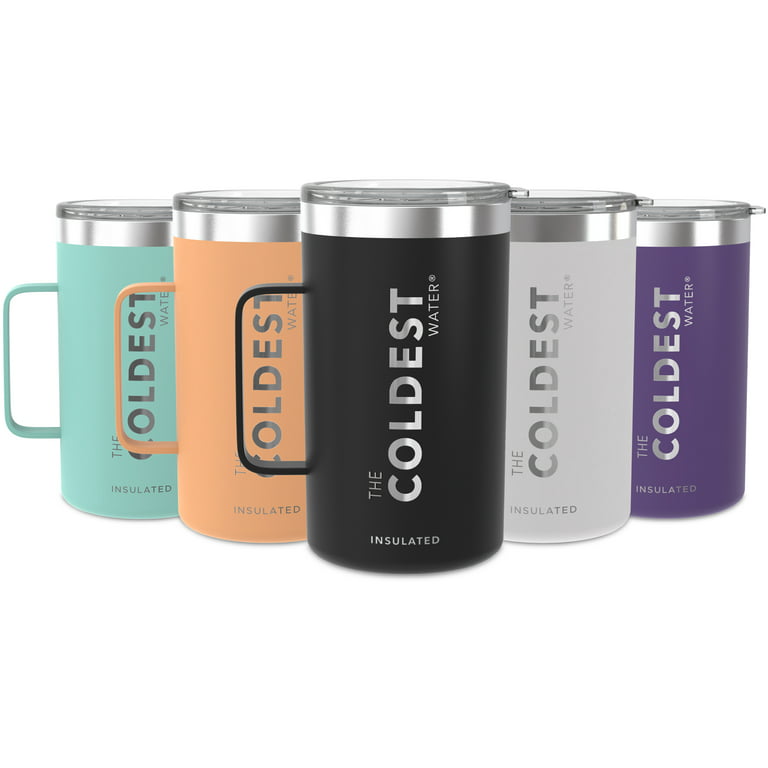 The Coldest Coffee Mug - Stainless Steel Super Insulated Travel Mug for Hot  & Cold Drinks, Best for Tea, Lattes, Cappuccino Coffee Cup( Stealth Black 24  Oz) 