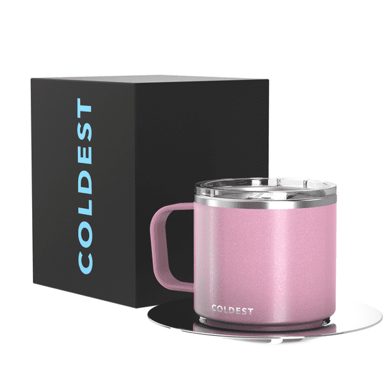 The Coldest Espresso Coffee Mug - Stainless Steel Super Insulated Travel Mug for Hot & Cold Drinks, Best for Tea, Lattes, Cappuccino Coffee Cup(Forever Pink, 4 Oz)