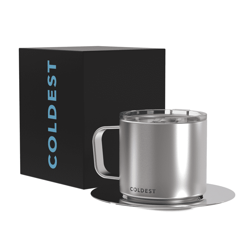 The Coldest Espresso Coffee Mug - Stainless Steel Super Insulated Travel  Mug for Hot & Cold Drinks, Best for Tea, Lattes, Cappuccino Coffee