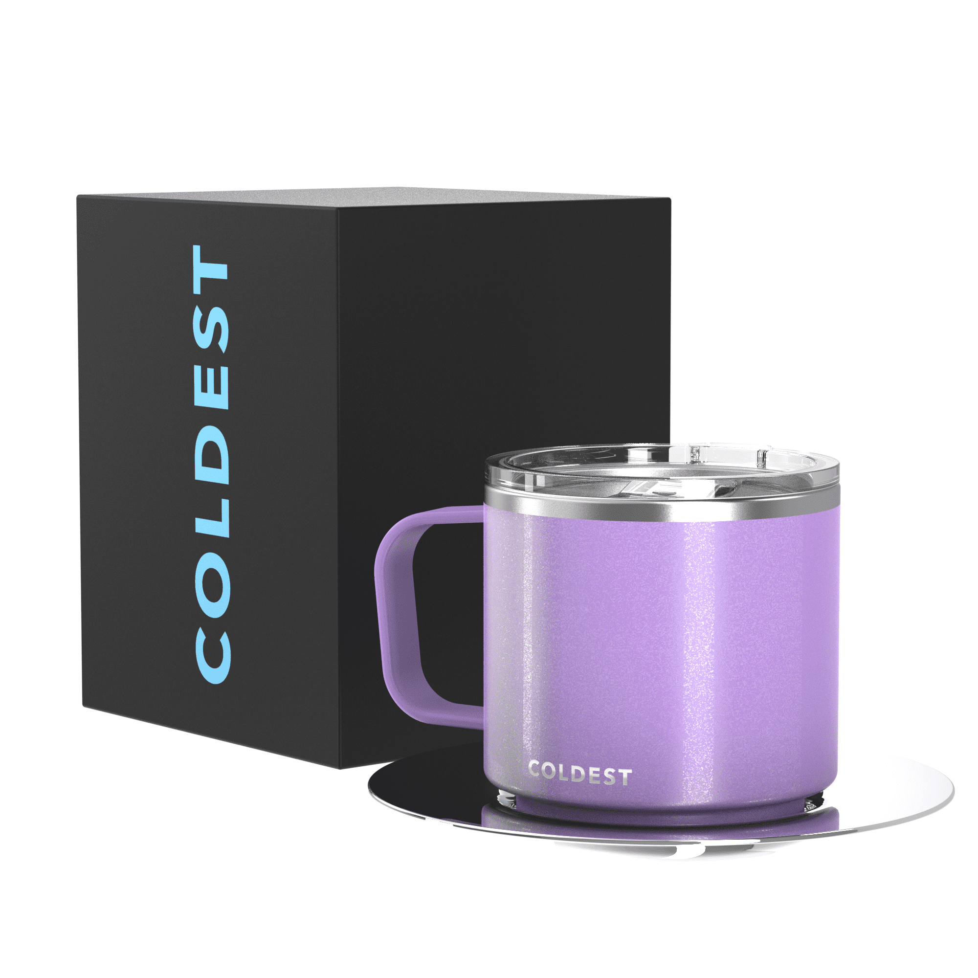  VOLCAROCK 16oz Stainless Steel Togo Coffee Travel Mug, Spill  Proof Tea Mug with Handle and Lid, Lightweight and Durable, Great for  Office Home and Outdoor Use (Purple): Home & Kitchen