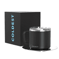 thumbnail image 1 of The Coldest Espresso Coffee Mug - Stainless Steel Super Insulated Travel Mug for Hot & Cold Drinks, Best for Tea, Lattes, Cappuccino Coffee Cup(Stealth Black, 4 Oz), 1 of 6
