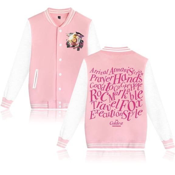 The Coldest Profession Album Tracklist Merch Baseball Jacket – Unisex Varsity Style Long Sleeve Graphic Coat for Music Fans