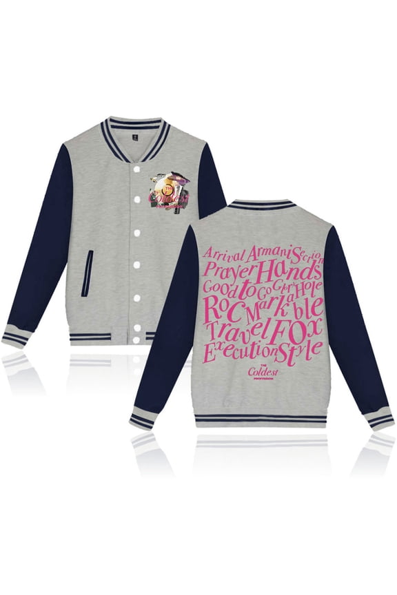 The Coldest Profession Album Tracklist Merch Baseball Jacket – Unisex Varsity Style Long Sleeve Graphic Coat for Music Fans