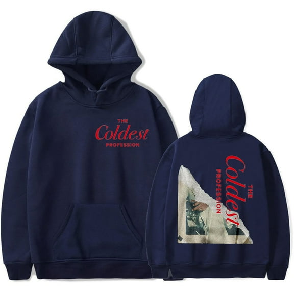 The Coldest Profession Collection Merch Hoodie – Unisex Graphic Drawstring Pullover Sweatshirt for Music Fans Casual Streetwear上