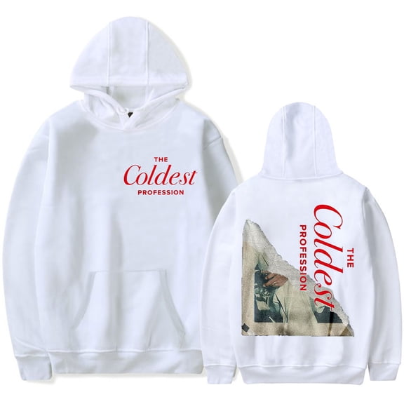 The Coldest Profession Collection Merch Hoodie – Unisex Graphic Drawstring Pullover Sweatshirt for Music Fans Casual Streetwear上