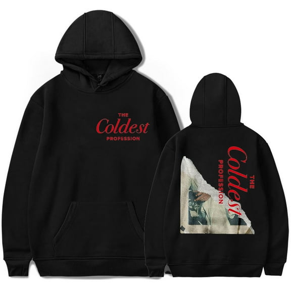 The Coldest Profession Collection Merch Hoodie – Unisex Graphic Drawstring Pullover Sweatshirt for Music Fans Casual Streetwear上