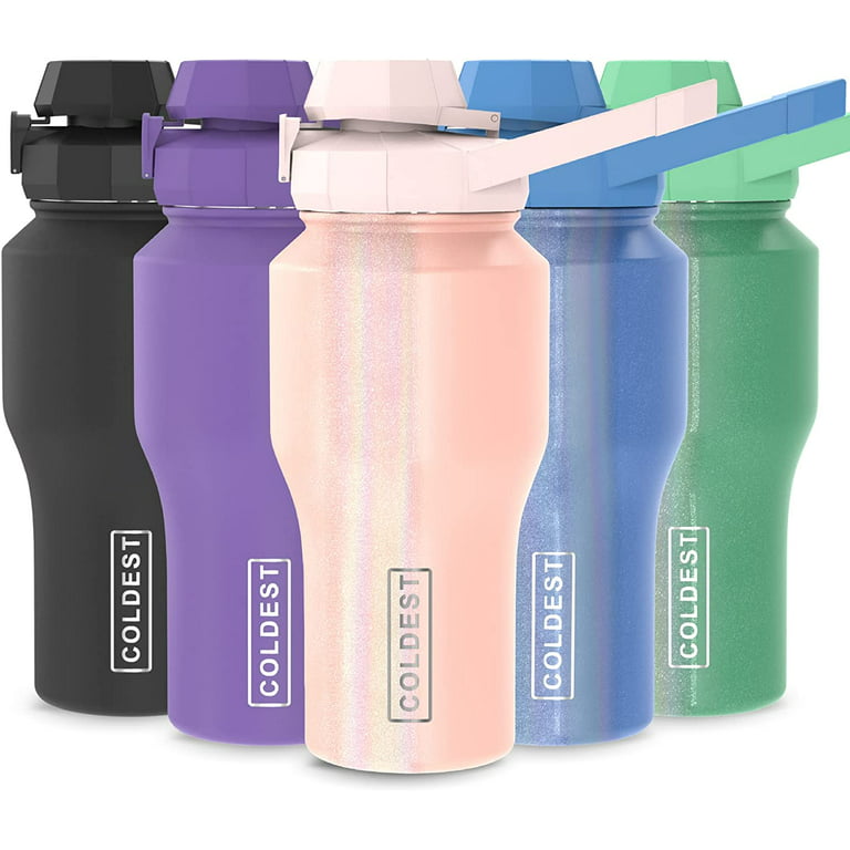 The Coldest Shaker Bottle Perfect Blender for Protein Shakes, Pre Workout  and Cocktails with Insulated Chug lid (26 oz, Forever Pink Glitter) 
