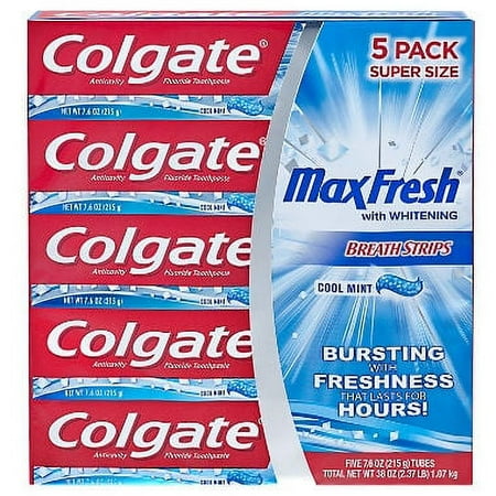 The Colgate Max Fresh Toothpaste Cool Mint 7.6 oz. 5 Pk.