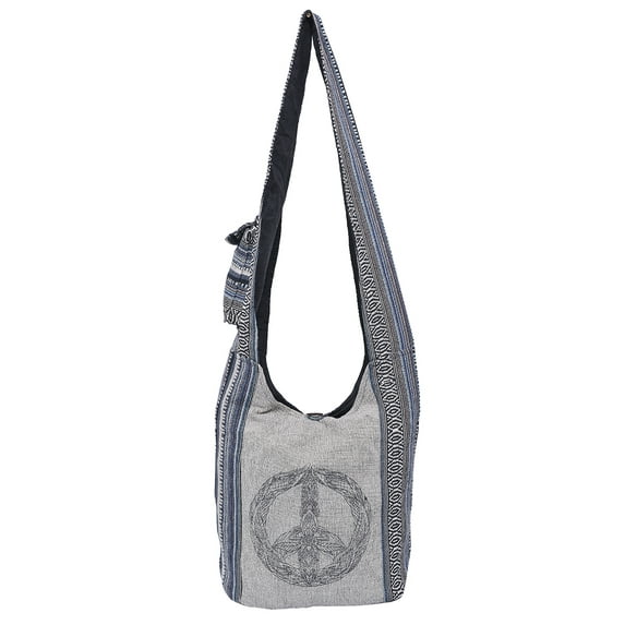 The Collection Royal Cotton Sling Crossbody Shoulder Graphic Hobo Bag