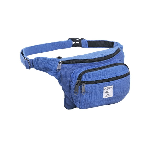 The Collection Royal Himalayan Hemp and Cotton Fanny Pack, Eco-friendly, Fanny Packs Boho, Hippie Fanny Pack, Waist Belt, Travel Utility Belt