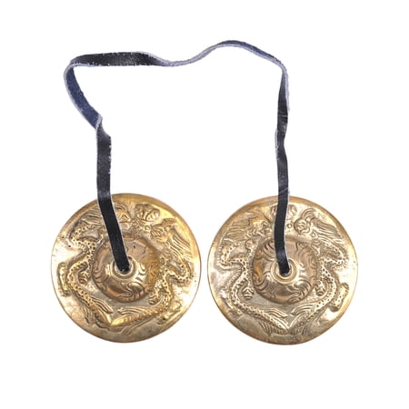 The Collection Royal Meditation Chime Bell, Sound Healing Instrument, Hand Cymbals, Yoga Instrument, Tingsha Bell, Tibet Bell, Chakra Bell (Dragon)