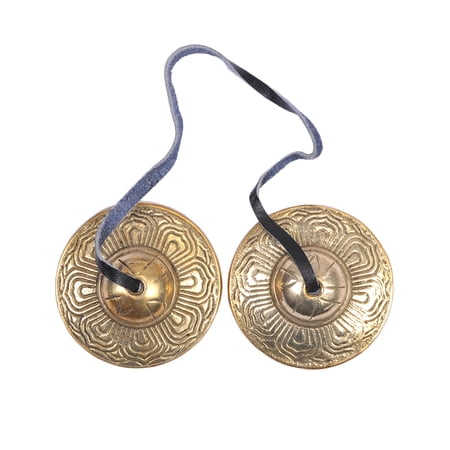 The Collection Royal Meditation Chime Bell, Sound Healing Instrument, Hand Cymbals, Yoga Instrument, Tingsha Bell, Tibet Bell, Chakra Bell (Flower)