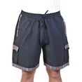 thumbnail image 1 of The Collection Royal Men Hippie Solid Bohemian Casual Rave Festival Harem Drawstring Boho Shorts Black-S/M, 1 of 3
