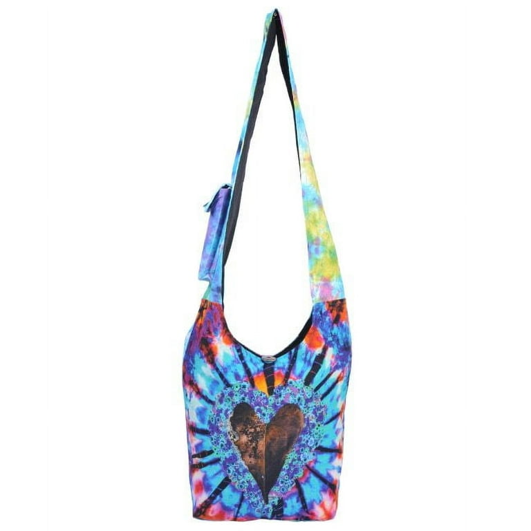 The Collection Royal Tie Dye Cotton Sling Crossbody Shoulder