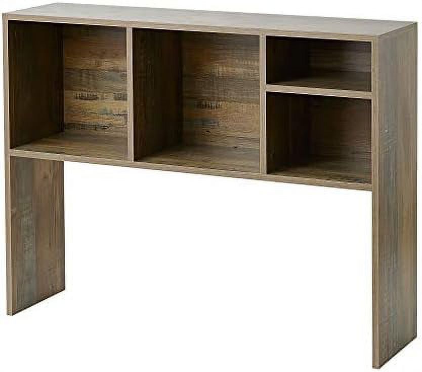 The College Cube Dorm Desk Bookshelf Rustic