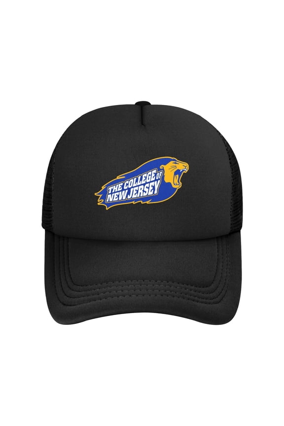 The College Of New Jersey Solid Color Lightweight Adult Mesh Baseball Cap