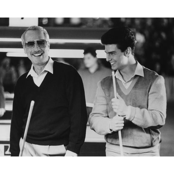 The Color Of Money Paul Newman Tom Cruise Iconic Pose In Pool Hall 24x36 Classic Hollywood Poster