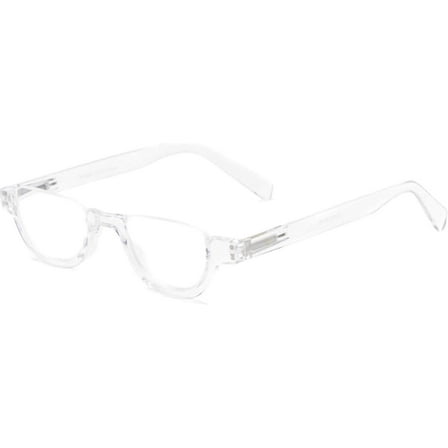 The  Colorful Semi-Rimless Half Reader Reading Glasses, 2.00 Clear