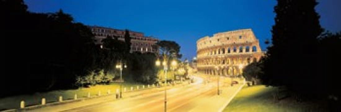 The Colosseum Rome Italy Canvas Art - Panoramic Images (18 x 6)