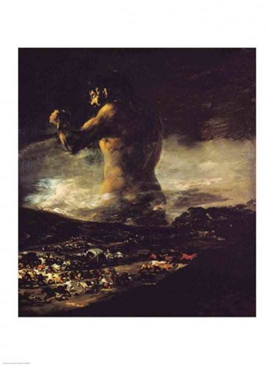 The Colossus c1808 Canvas Art - Francisco De Goya (18 x 24)