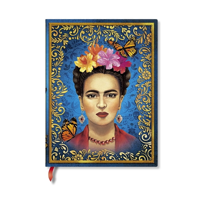 The Colourful Portrait Mini Unlined Hardcover Journal, 176pg, 85gsm by Paperblanks (Viva Frida), (Hardcover)