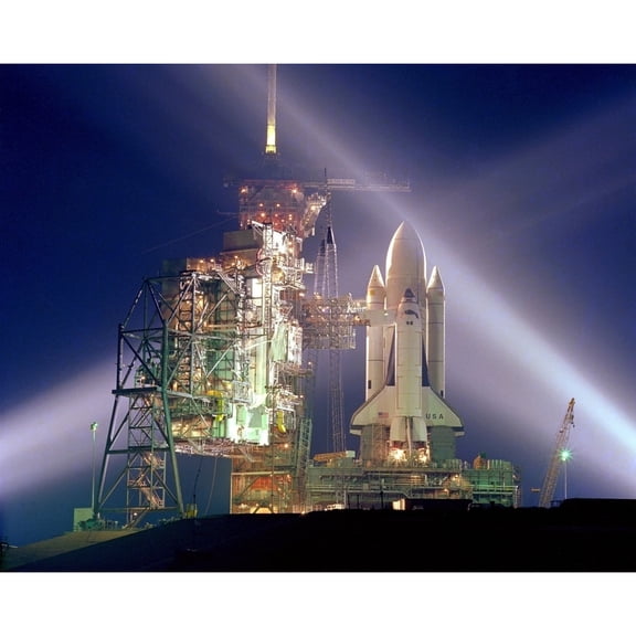 The Columbia On The Launch Pad Prior To The First Launch Of The 30 Year Space Shuttle Program. April 12 History (