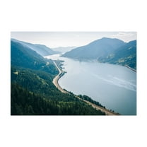 The Columbia River from Mitchell Point - Oregon Photography Unframed Wall Art Print 5 x 7 inches
