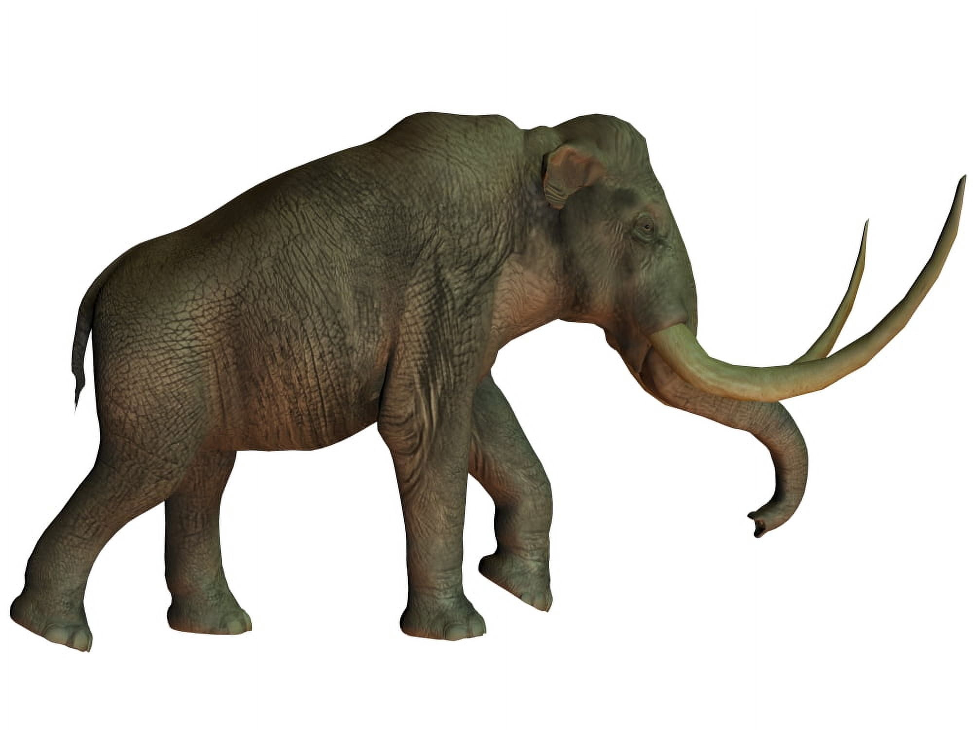 The Columbian mammoth an extinct species of elephant Canvas Art - Corey FordStocktrek Images (17 x 13)