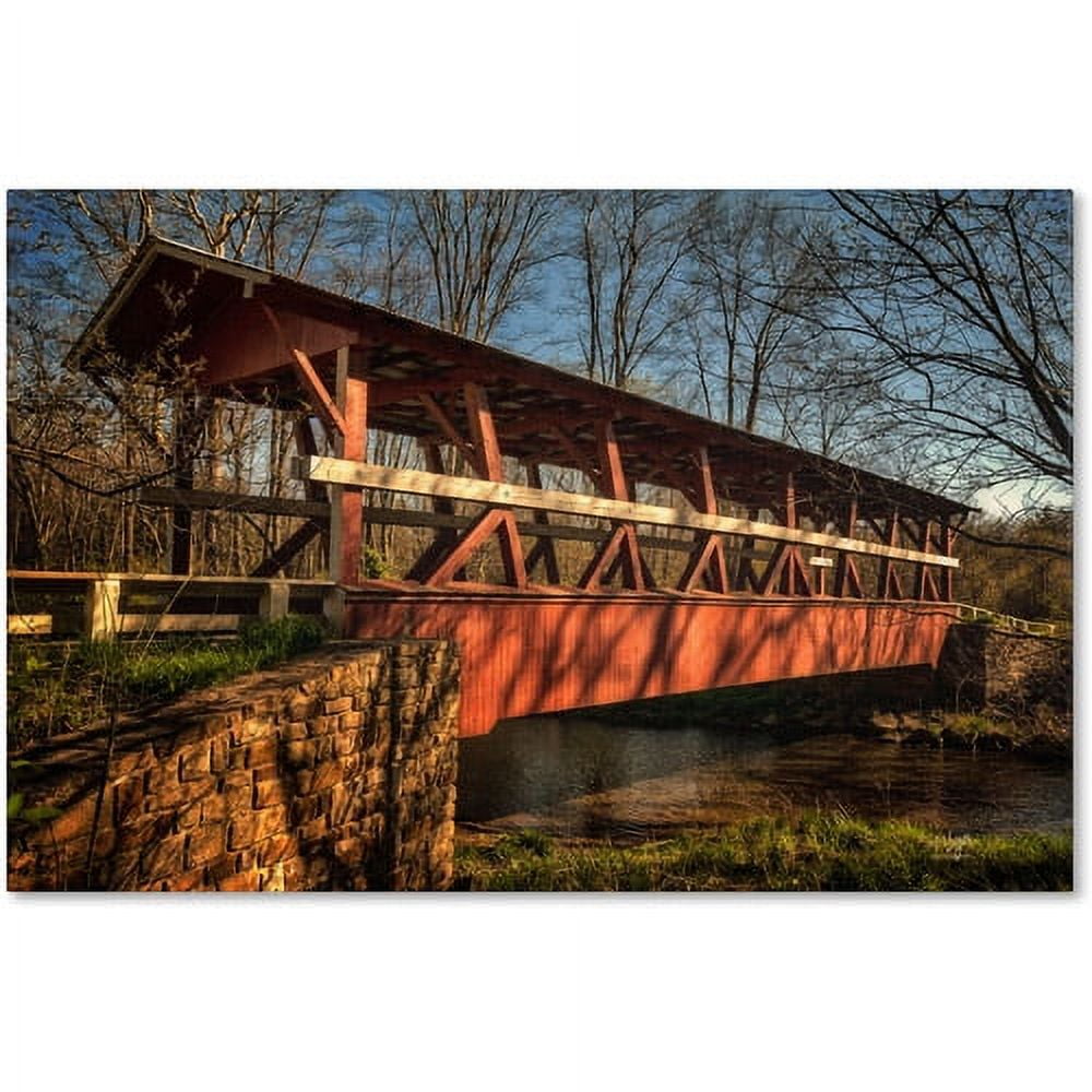 "The Colvin Covered Bridge" Canvas Art by Lois Bryan