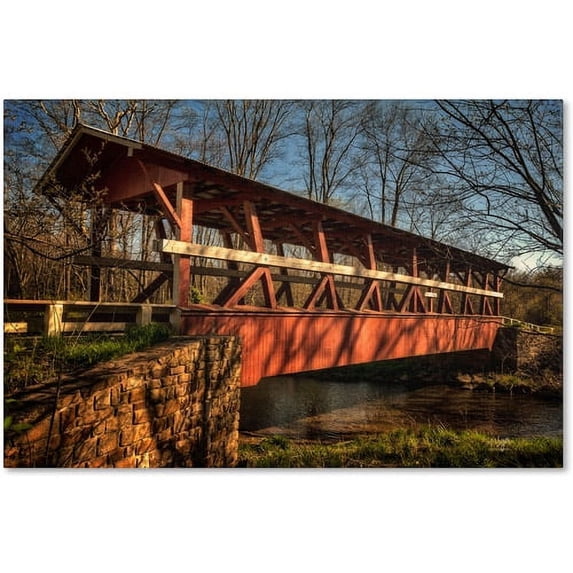 "The Colvin Covered Bridge" Canvas Art by Lois Bryan