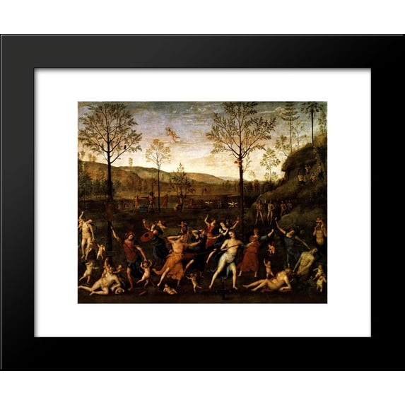 The Combat of Love and Chastity 20x24 Framed Art Print by Mantegna, Andrea